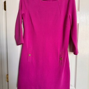 Lilly Pulitzer Fuchsia Long Sleeve Dress
